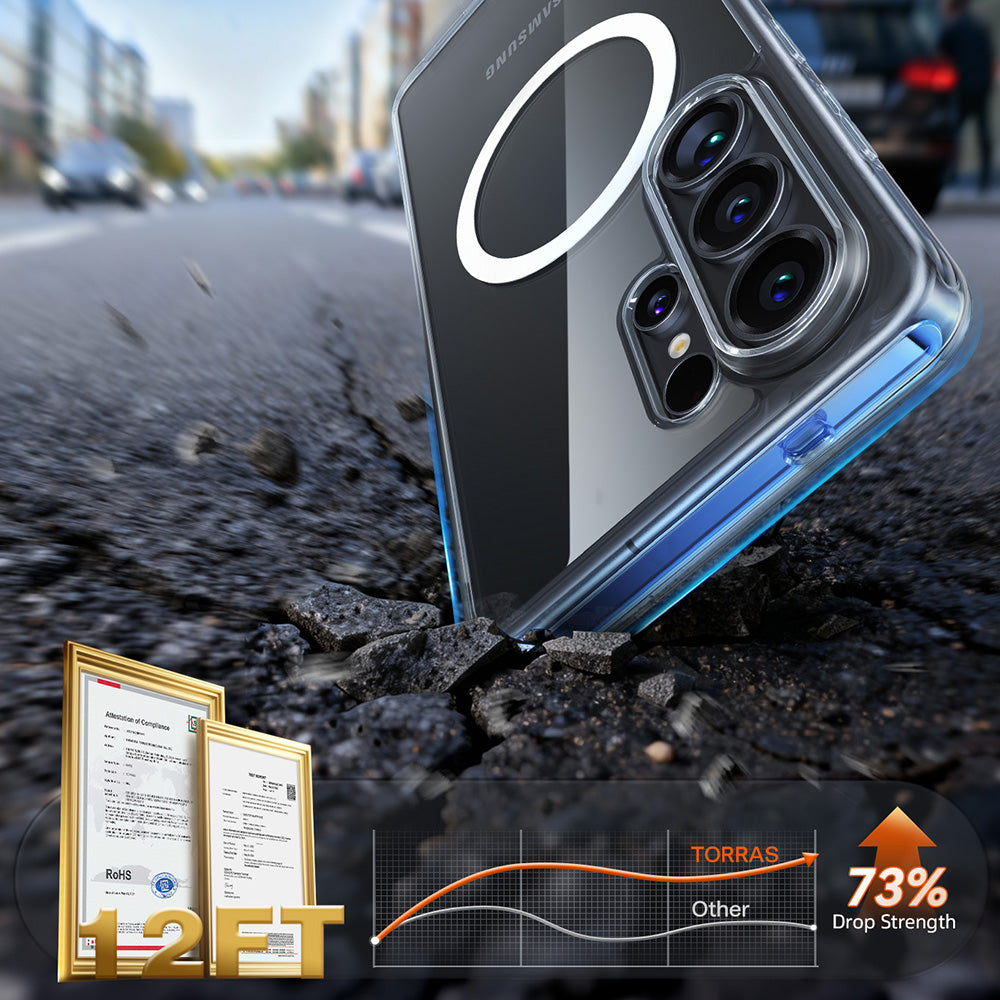 MagSafe Hülle für Samsung Galaxy S26 Ultra, Torras, Guardian, Transparent