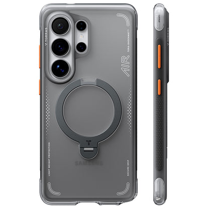 MagSafe Hülle für Samsung Galaxy S26 Ultra, Torras, Ostand Spin Air, Grau