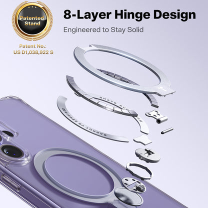 Coque MagSafe pour Samsung Galaxy S26 Ultra, Torras, Ostand Spin, Transparente