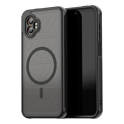 Coque MagSafe pour Samsung Galaxy XCover7 Pro, Techsuit, HaloFrost II, Noire