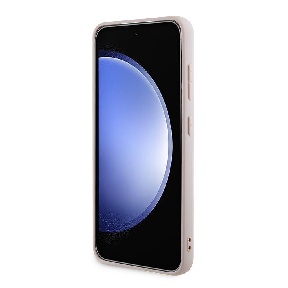 Étui MagSafe pour Samsung Galaxy Z Flip7 F766, Guess, Collection 4G, Rose