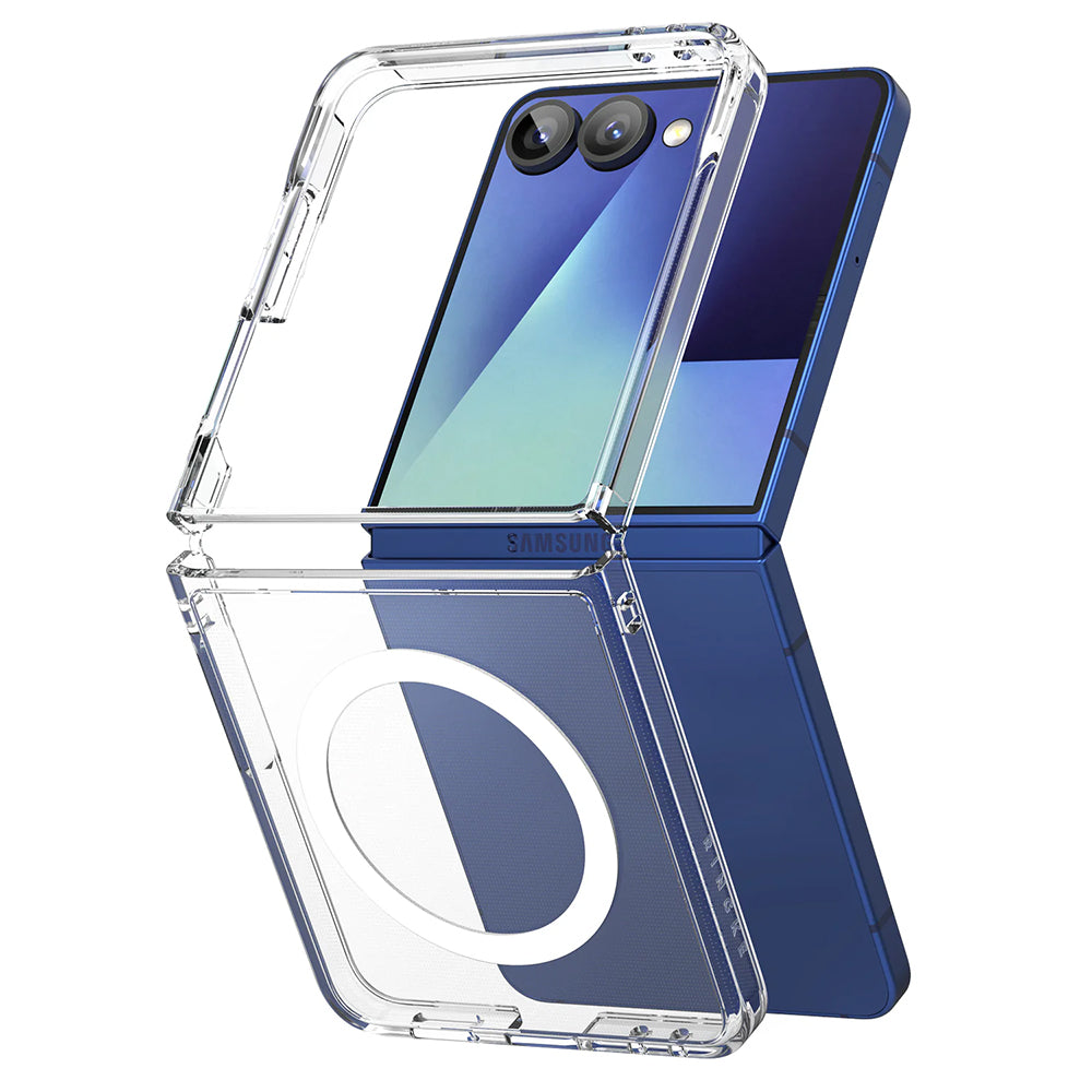 MagSafe Case for Samsung Galaxy Z Flip7 F766, Ringke, Fusion, Transparent
