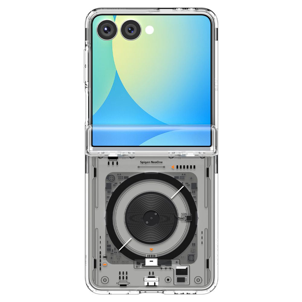 Coque MagSafe pour Samsung Galaxy Z Flip7 F766, Spigen, Ultra Hybrid Pro Neo One, Transparente ACS09560