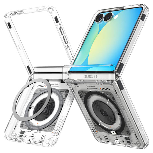 MagSafe Hülle für Samsung Galaxy Z Flip7 F766, Spigen, Ultra Hybrid Pro Neo One, Transparent ACS09560
