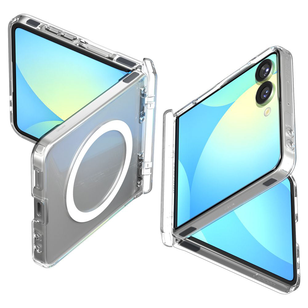 Étui MagSafe pour Samsung Galaxy Z Flip7 F766, Spigen, Ultra Hybrid Pro, Transparent ACS09559