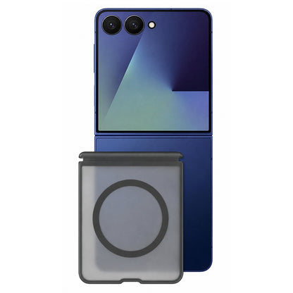 Coque MagSafe pour Samsung Galaxy Z Flip8 F776, Blueo, Skin Friendly Anti-Chute, Noire Satinée