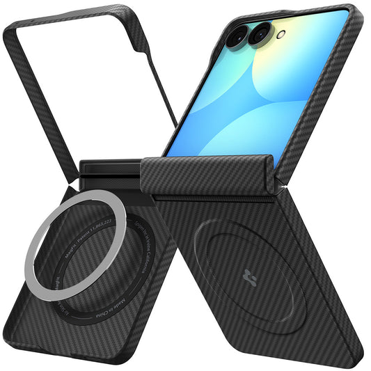 MagSafe-Hülle für Samsung Galaxy Z Flip8 F776, Spigen, Air Skin, Schwarz ACS11513