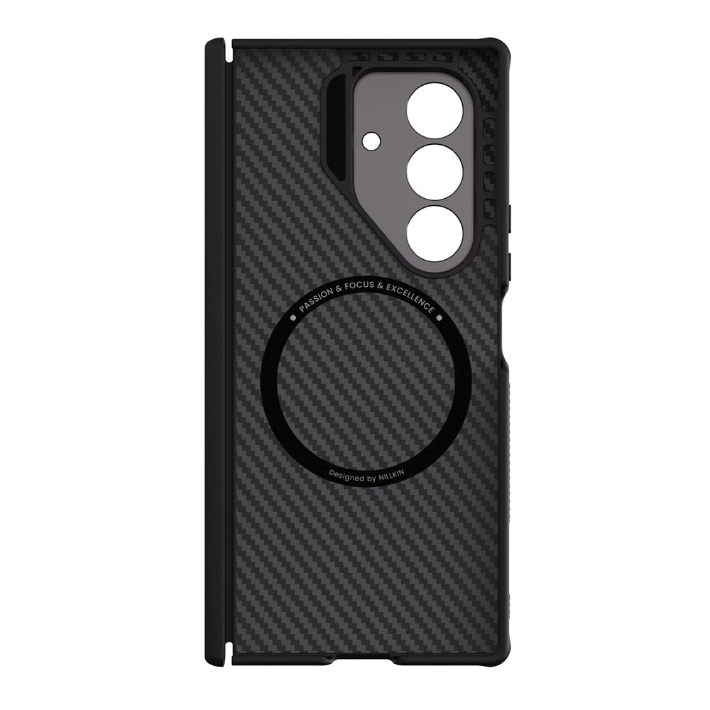 Coque MagSafe pour Samsung Galaxy Z Fold7 F966, Nillkin, CarboProp avec découpe pour caméra, Noire