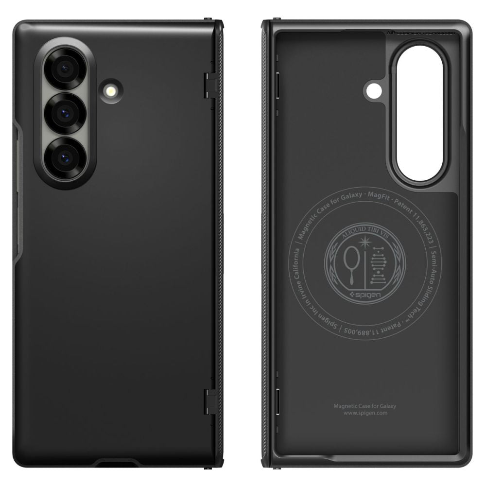 Étui MagSafe pour Samsung Galaxy Z Fold7 F966, Spigen, Slim Armor Pro, Noir