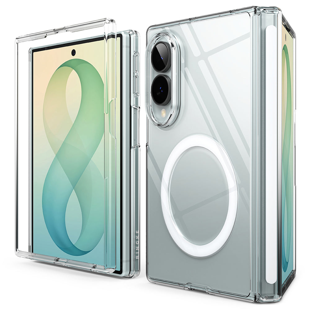 Coque MagSafe pour Samsung Galaxy Z Fold8 F971, Ringke, Fusion Air Flap, transparente