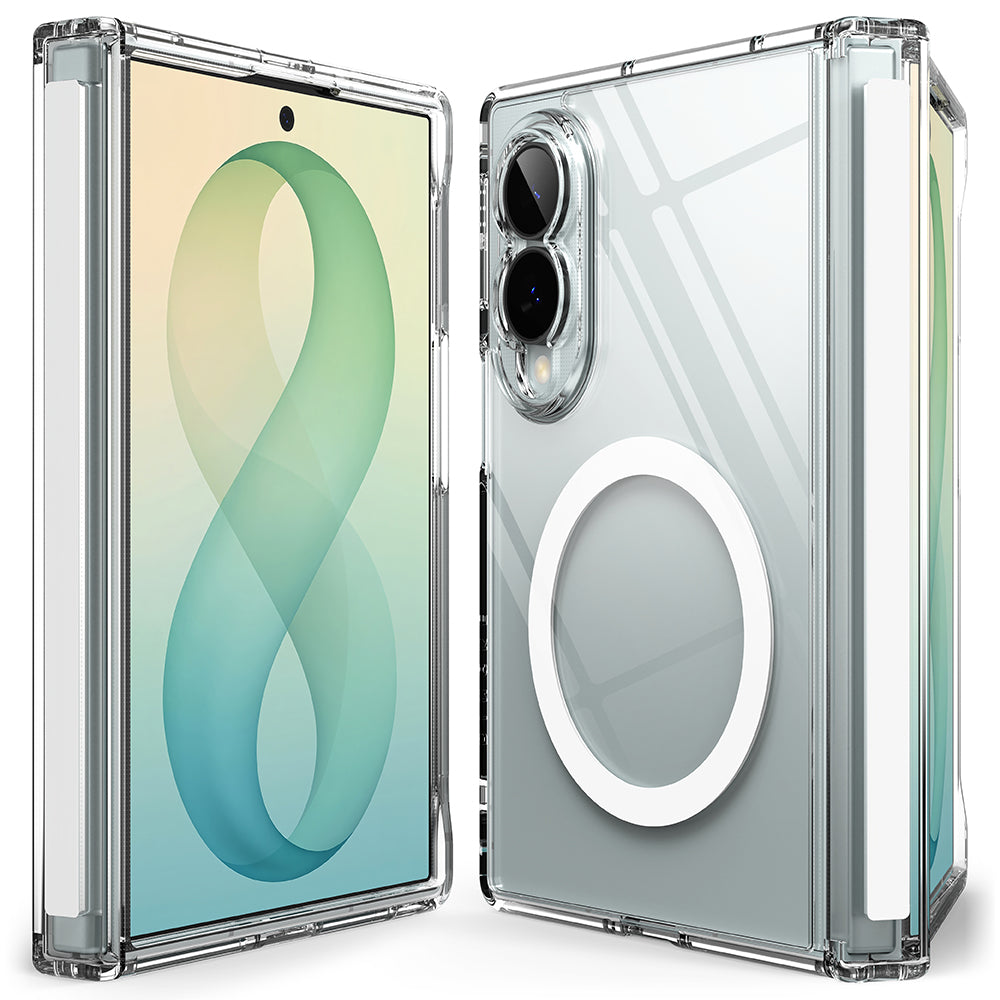 Coque MagSafe pour Samsung Galaxy Z Fold8 F971, Ringke, Fusion Flap, Transparente