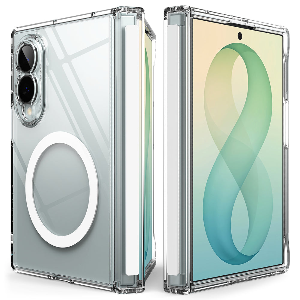 Coque MagSafe pour Samsung Galaxy Z Fold8 F971, Ringke, Fusion Flap, Transparente