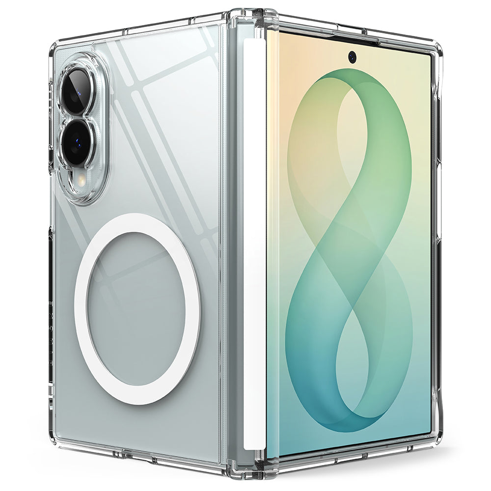 Coque MagSafe pour Samsung Galaxy Z Fold8 F971, Ringke, Fusion Flap, Transparente