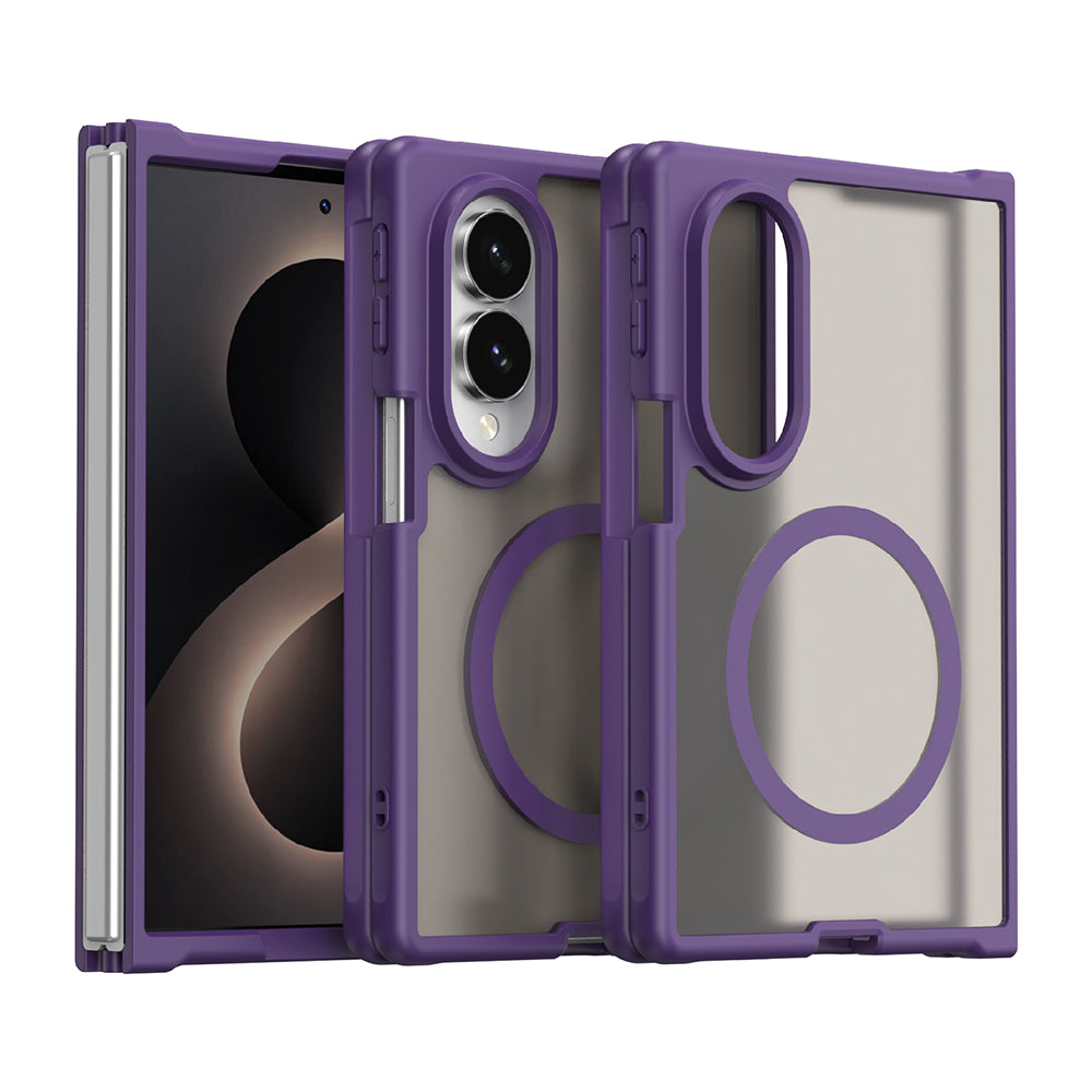 Coque MagSafe pour Samsung Galaxy Z Fold8 F971, Techsuit, HaloFrost II, Violet
