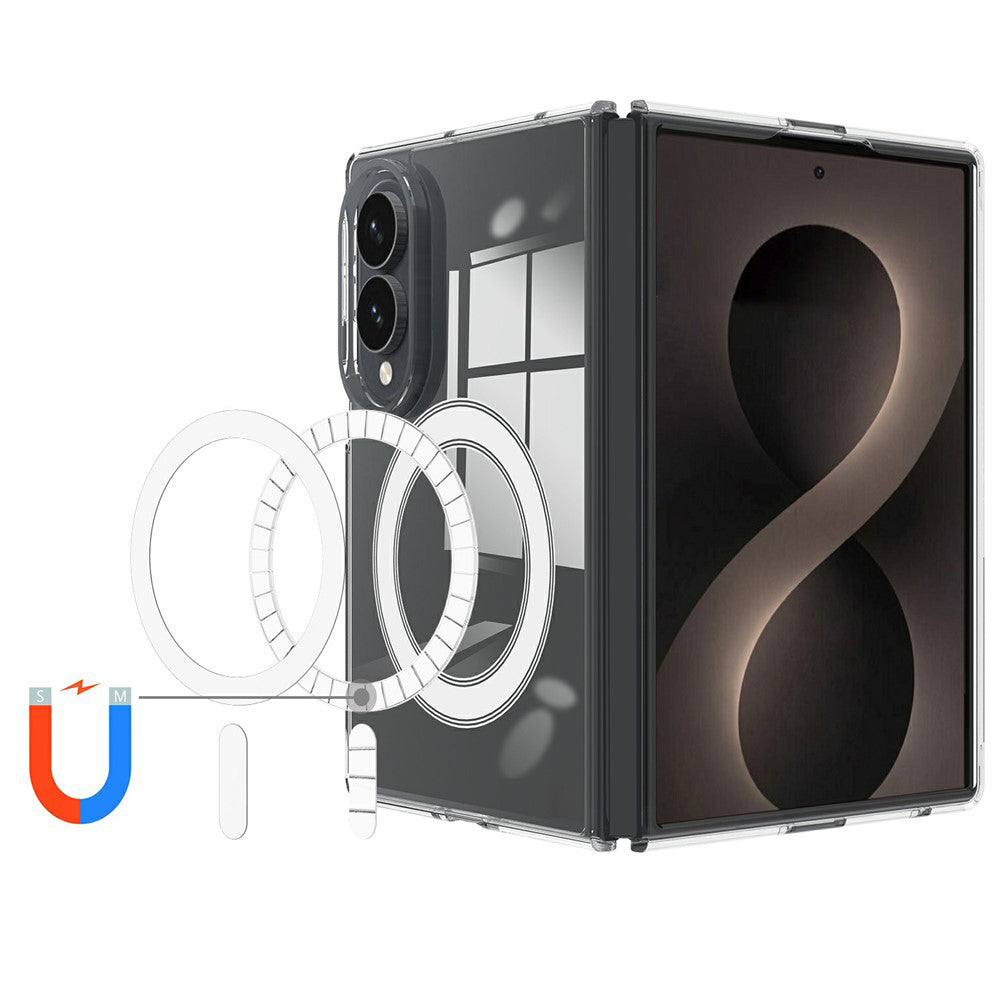 Coque MagSafe pour Samsung Galaxy Z Fold8 F971, Techsuit, Pro, Transparente