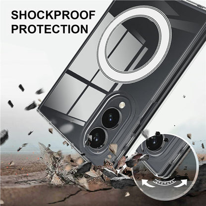 Coque MagSafe pour Samsung Galaxy Z Fold8 F971, Techsuit, Pro, Transparente