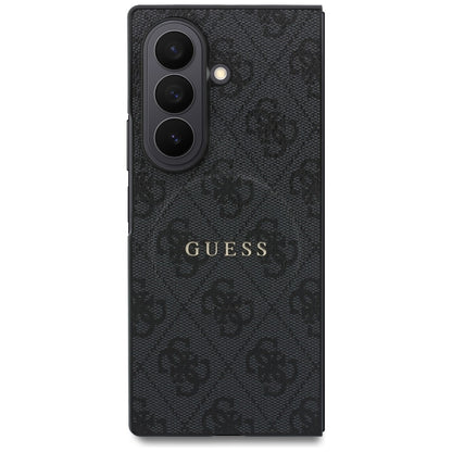 Coque MagSafe pour Samsung Galaxy Z Fold8 Ultra F976, Guess, 4G Leather Classic, Noire