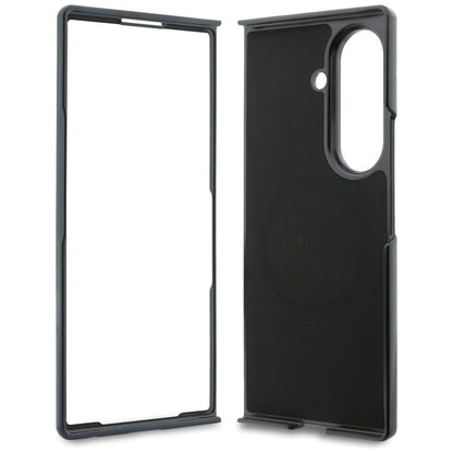 Coque MagSafe pour Samsung Galaxy Z Fold8 Ultra F976, Guess, 4G Leather Classic, Noire