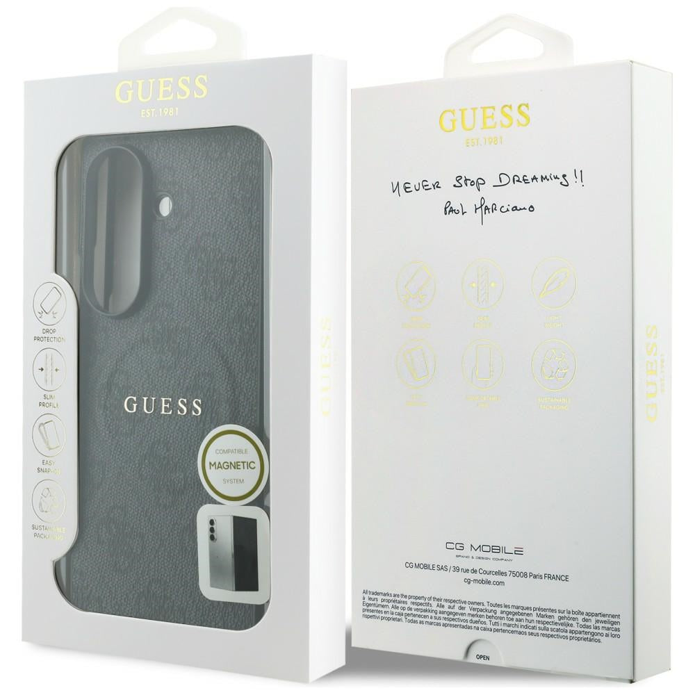 Coque MagSafe pour Samsung Galaxy Z Fold8 Ultra F976, Guess, 4G Leather Classic, Noire
