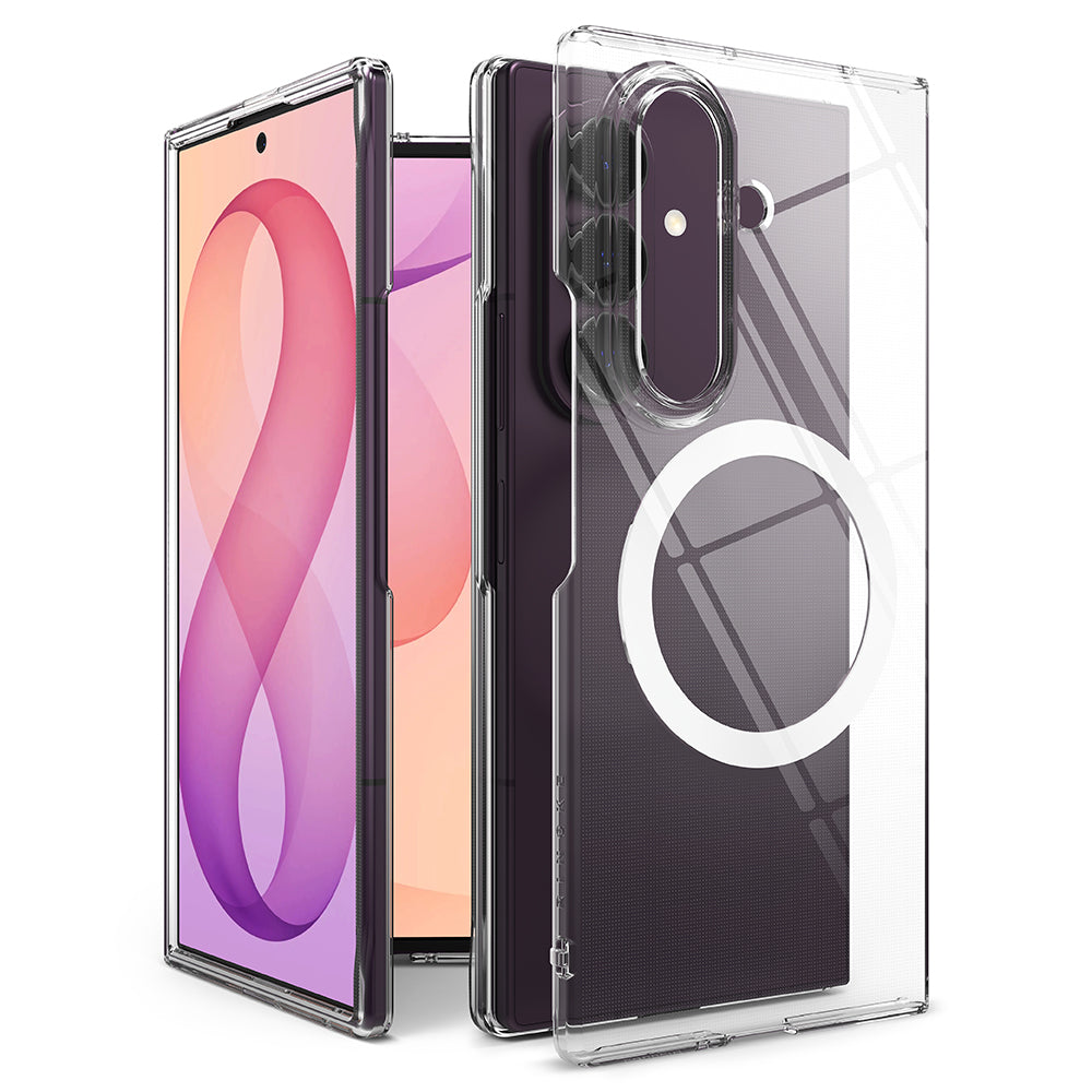 Coque MagSafe pour Samsung Galaxy Z Fold8 Ultra F976, Ringke, Slim, Transparente