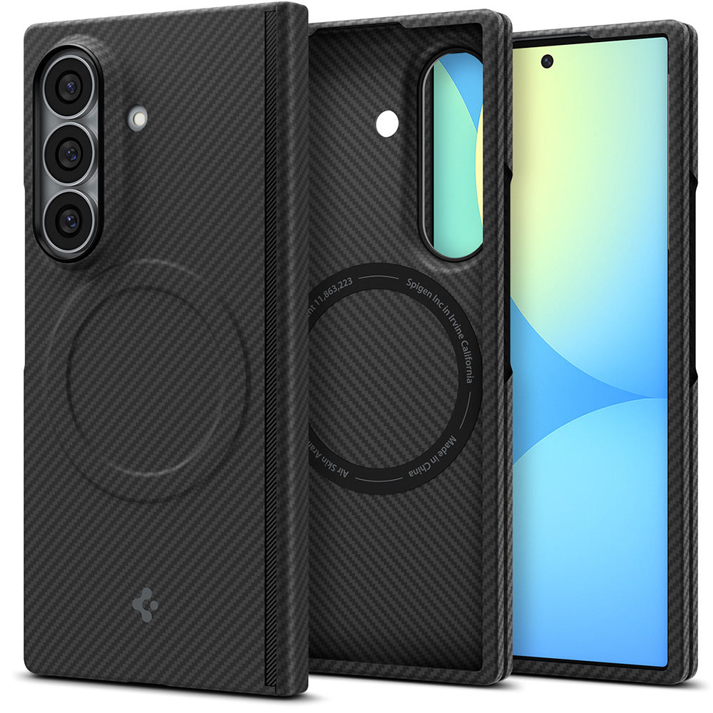 Coque MagSafe pour Samsung Galaxy Z Fold8 Ultra F976, Spigen, Air Skin, Noire ACS11510