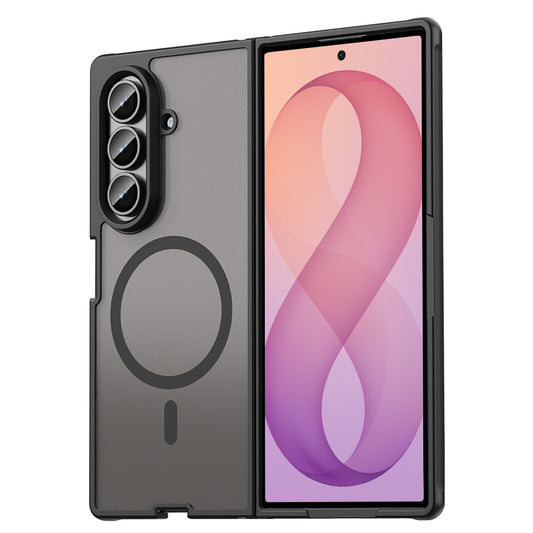 Coque MagSafe pour Samsung Galaxy Z Fold8 Ultra F976, Techsuit, HaloFrost II, Noire