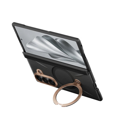 MagSafe Case for Samsung Galaxy Z Fold8 Ultra F976, Torras, QPRO Leather, Black