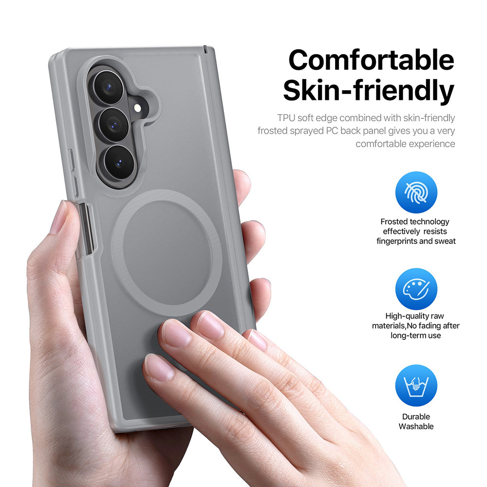 Coque MagSafe pour Samsung Galaxy Z Fold8 Ultra F976 / Z Fold7 F966, DUX DUCIS, Yind, Noire