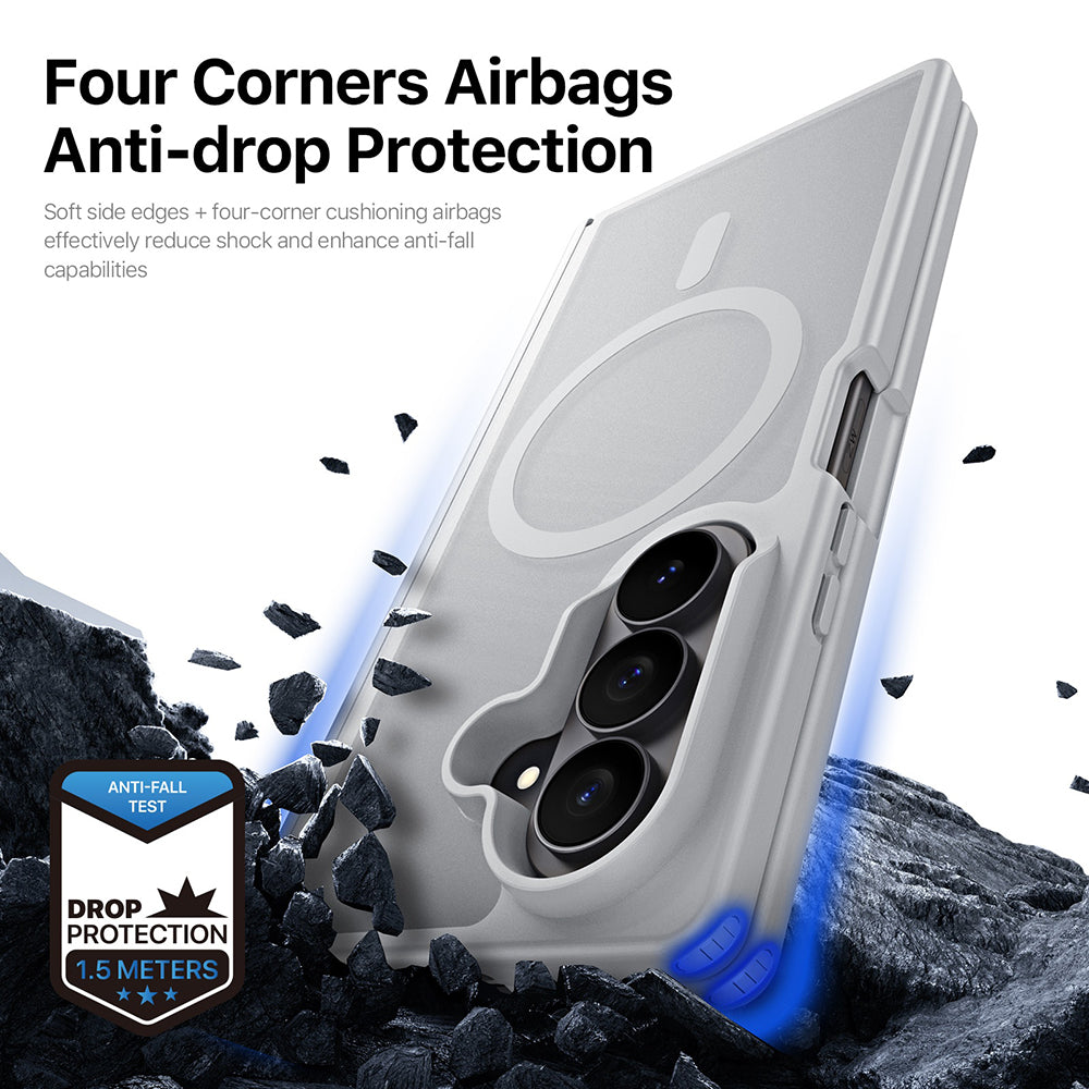 Coque MagSafe pour Samsung Galaxy Z Fold8 Ultra F976 / Z Fold7 F966, DUX DUCIS, Yind, Noire