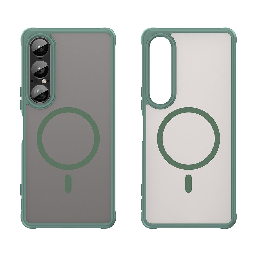 MagSafe Case for Sony Xperia 1 VII, Techsuit, HaloFrost II, Green