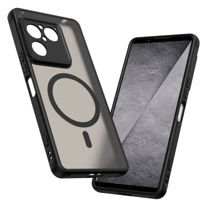 Coque MagSafe pour Sony Xperia 1 VIII, Techsuit, HaloFrost II, Noire