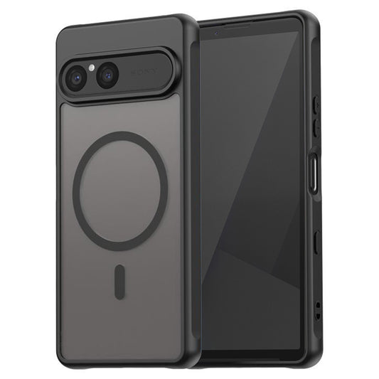 Étui MagSafe pour Sony Xperia 10 VII, Techsuit, HaloFrost II, Noir