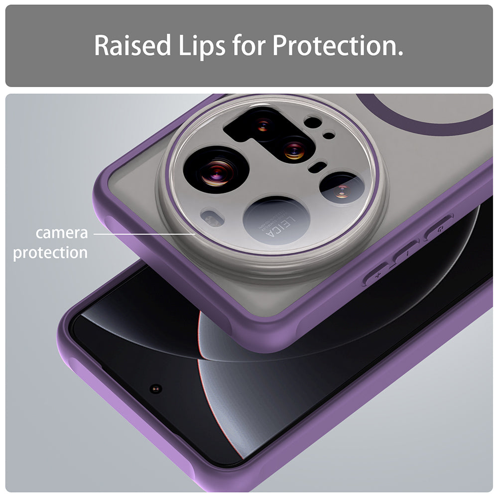 MagSafe-Hülle für Xiaomi 15 Ultra, Techsuit, HaloFrost II, Lila