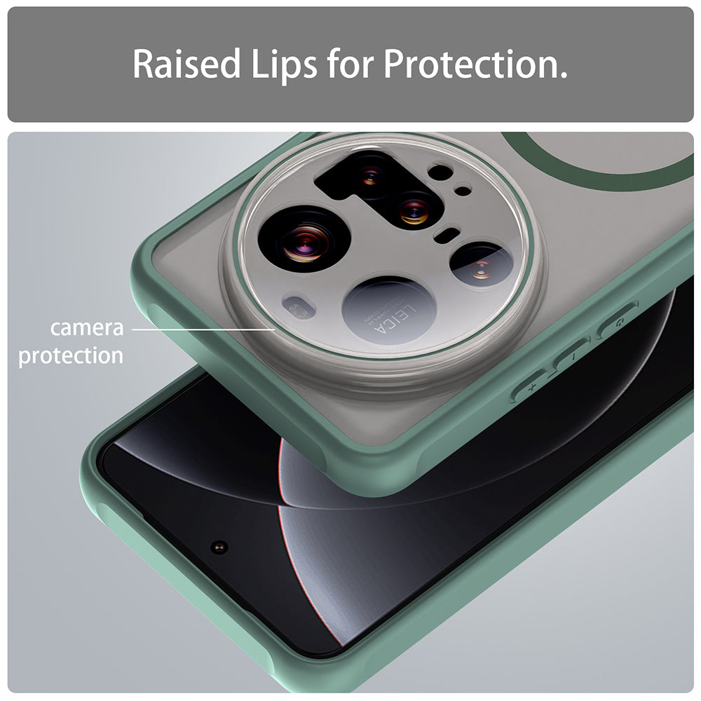 MagSafe-Hülle für Xiaomi 15 Ultra, Techsuit, HaloFrost II, Grün