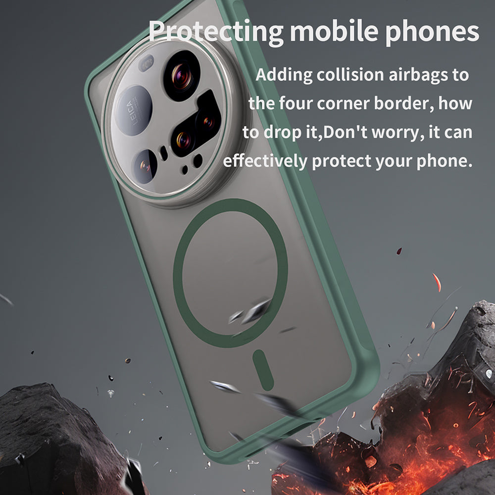 MagSafe-Hülle für Xiaomi 15 Ultra, Techsuit, HaloFrost II, Grün