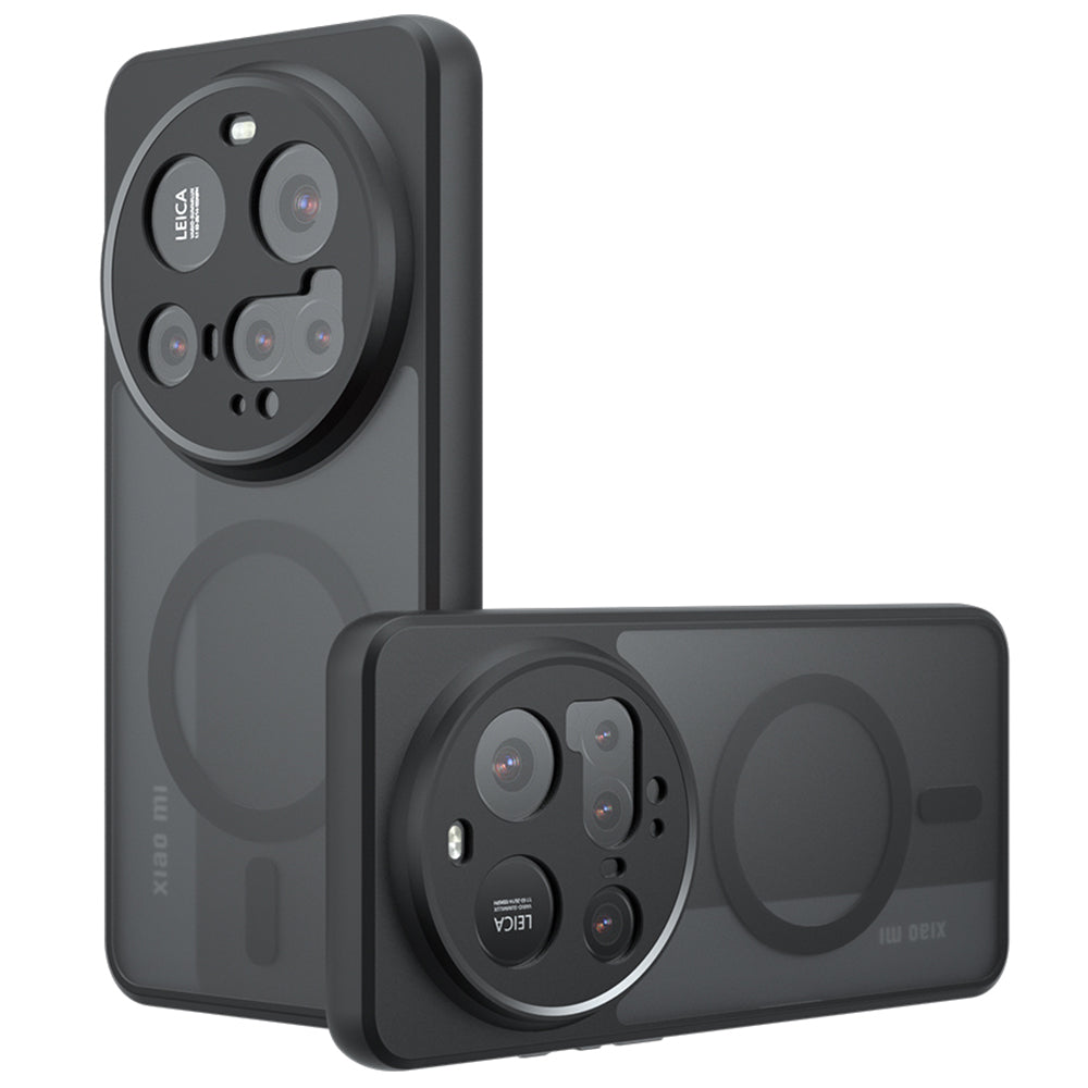Coque MagSafe pour Xiaomi 15 Ultra, Techsuit, PureFrost, Noir Satiné