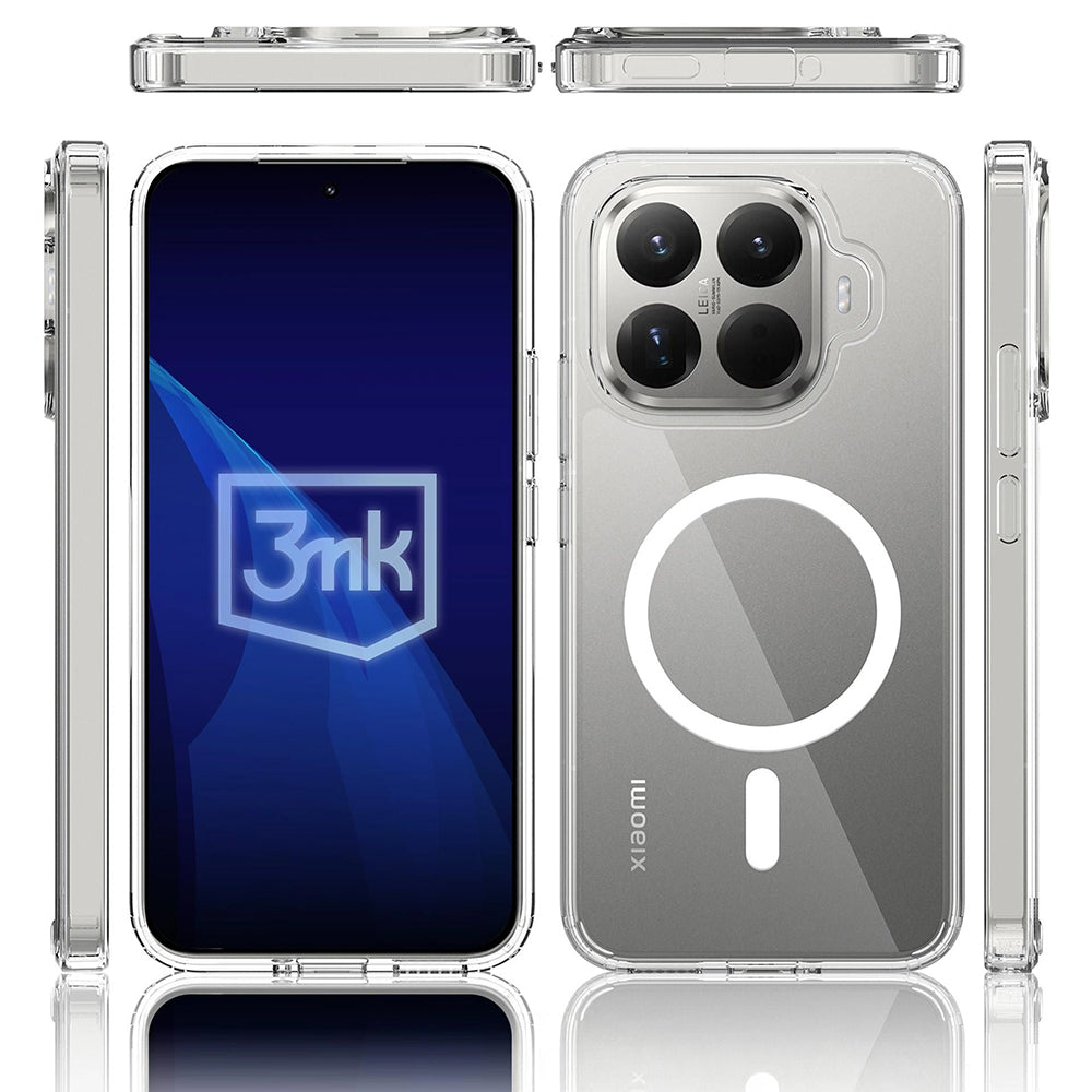 MagSafe Hülle für Xiaomi 15T Pro, 3MK, Armor MagCase, Transparent