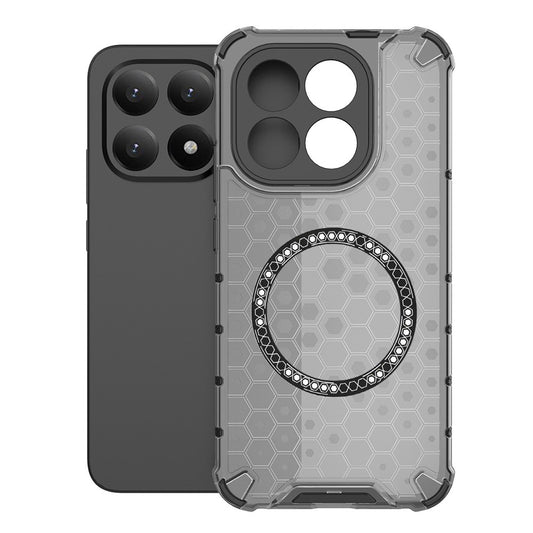 Housse MagSafe pour Xiaomi 15T, Techsuit, HoneyComb Shield, Noire