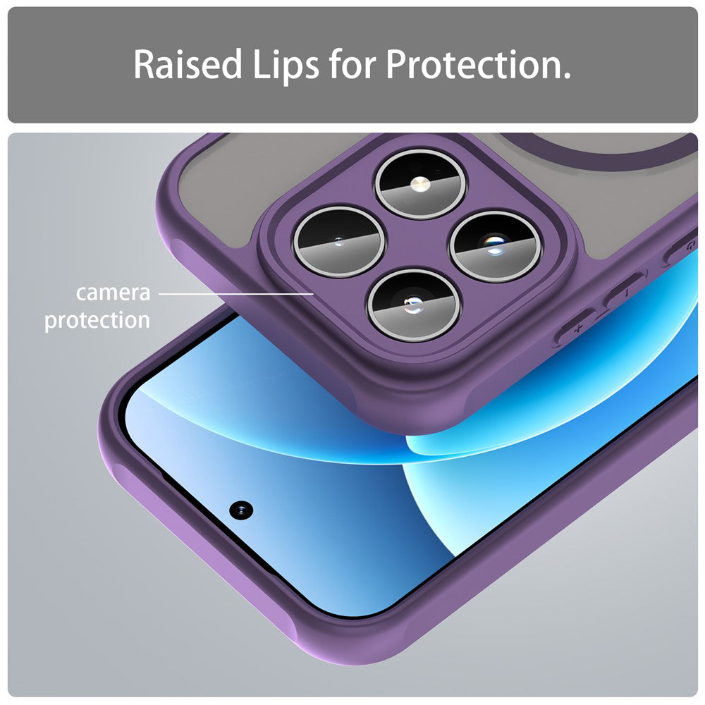 Housse MagSafe pour Xiaomi 17, Techsuit, HaloFrost II, Mauve