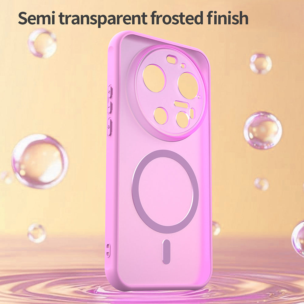 MagSafe Case for Xiaomi 17 Ultra, Techsuit, HaloFrost II, Pink