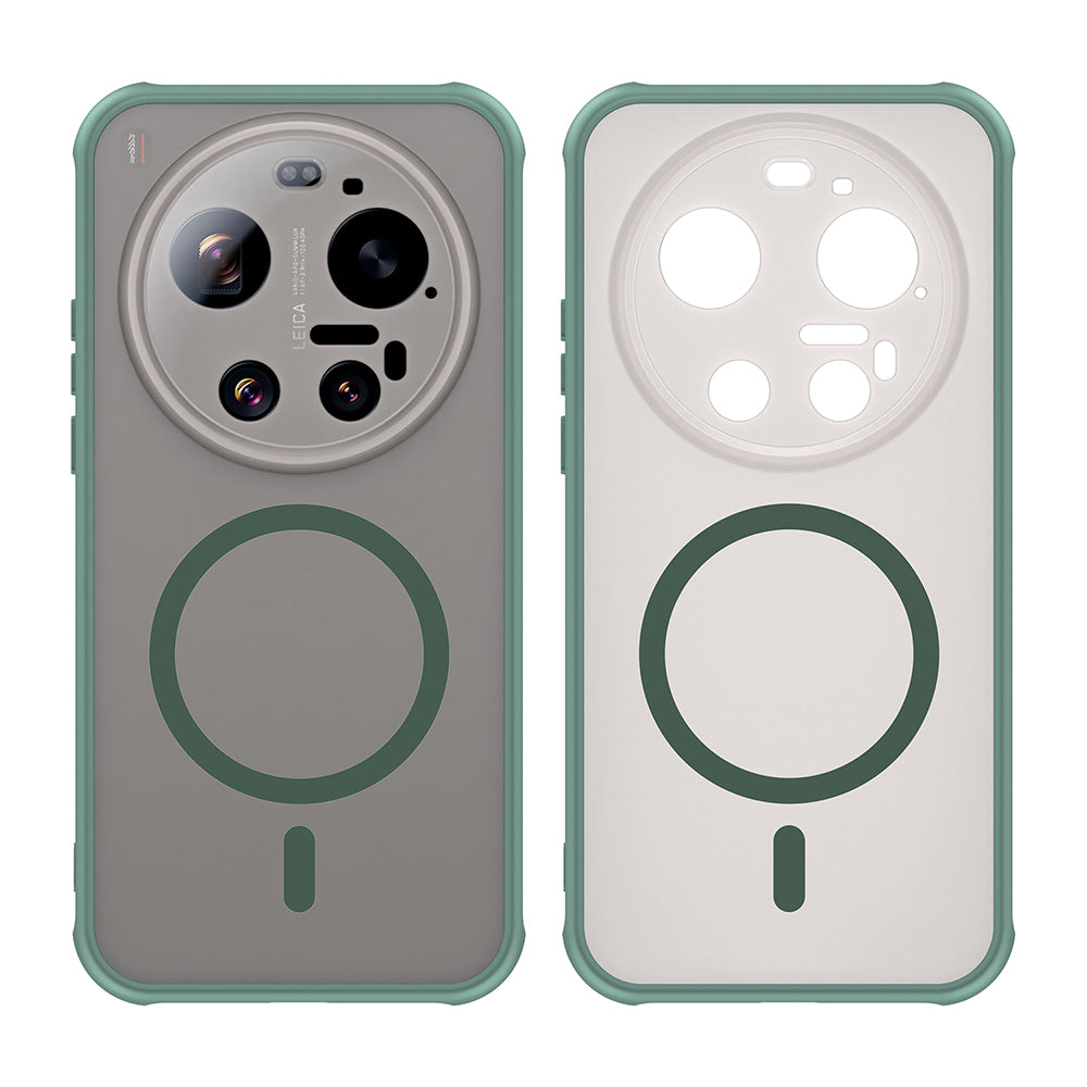 Coque MagSafe pour Xiaomi 17 Ultra, Techsuit, HaloFrost II, Vert