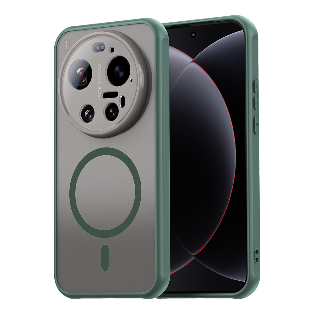 Coque MagSafe pour Xiaomi 17 Ultra, Techsuit, HaloFrost II, Vert