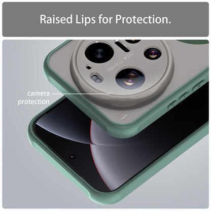 Coque MagSafe pour Xiaomi 17 Ultra, Techsuit, HaloFrost II, Vert