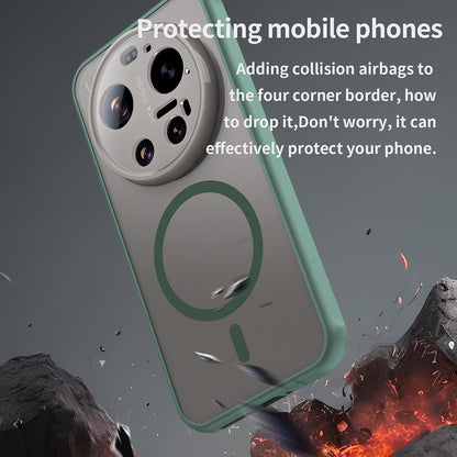 Coque MagSafe pour Xiaomi 17 Ultra, Techsuit, HaloFrost II, Vert