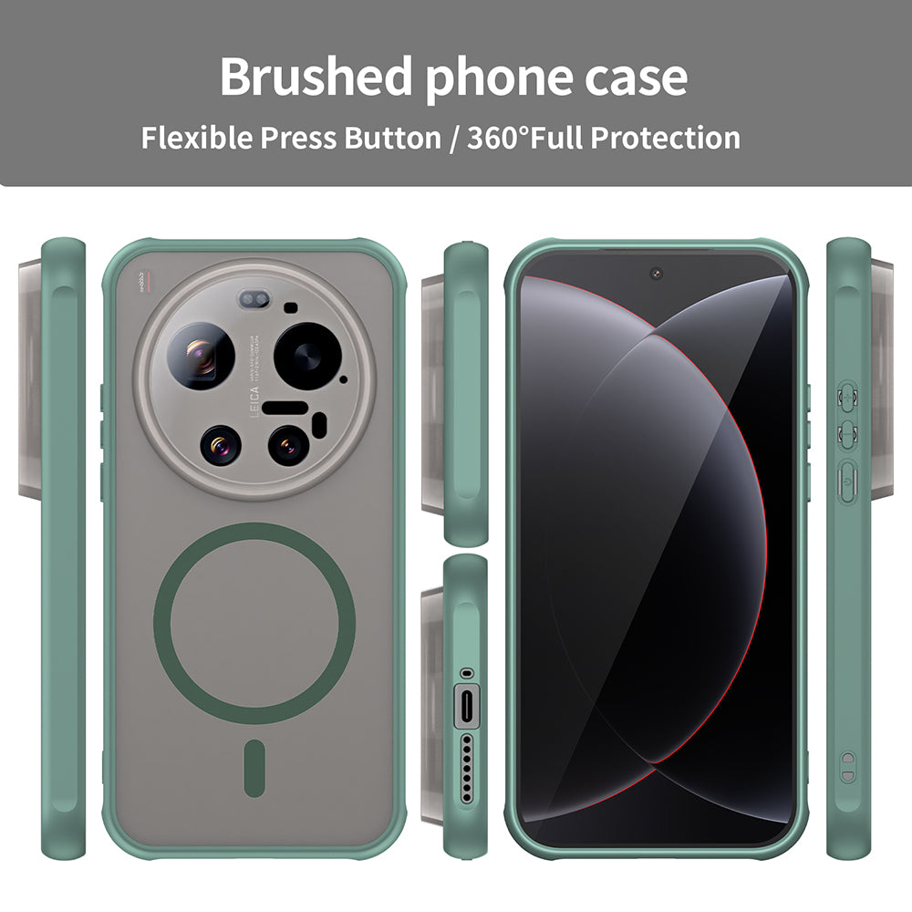 Coque MagSafe pour Xiaomi 17 Ultra, Techsuit, HaloFrost II, Vert