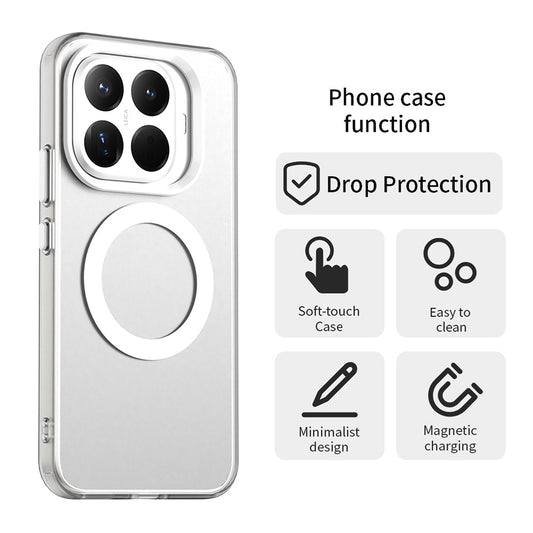 Coque MagSafe pour Xiaomi 17T Pro, Techsuit, CandyCase, Blanche