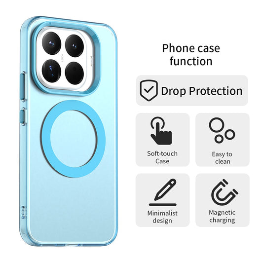 Coque MagSafe pour Xiaomi 17T Pro, Techsuit, CandyCase, Bleue