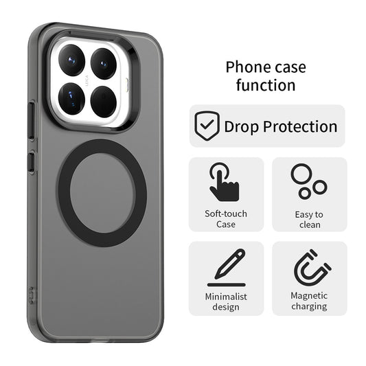Coque MagSafe pour Xiaomi 17T Pro, Techsuit, CandyCase, Noire