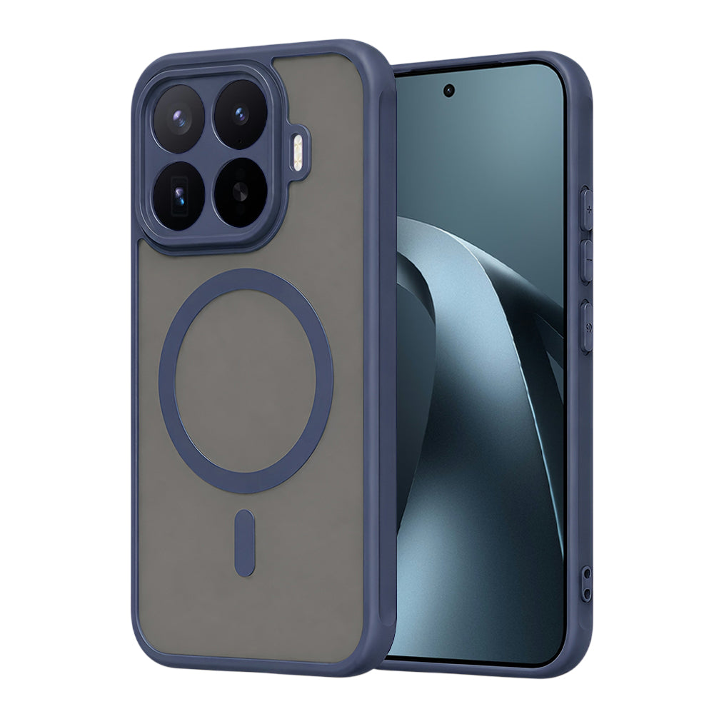 Coque MagSafe pour Xiaomi 17T Pro, Techsuit, HaloFrost II, Bleu marine
