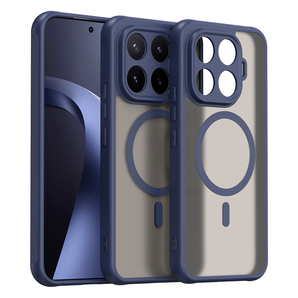 Coque MagSafe pour Xiaomi 17T Pro, Techsuit, HaloFrost II, Bleu marine